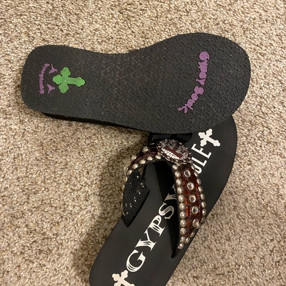 Gypsy Soule -Texas A&M Flip Flops Size: 9. Color: Brown. New never used. - Picture 2 of 2